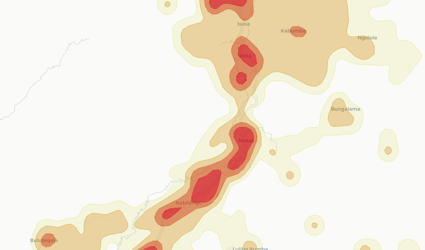 Example of risk map